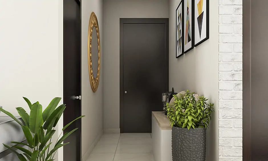 Main door vastu for flats by placing a mirror opposite the main door for good vibes