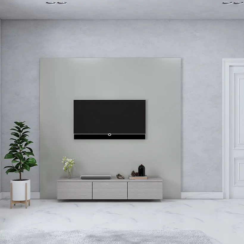 Led tv showcase designs with a minimalistic furniture inside the room for simple tv showcase