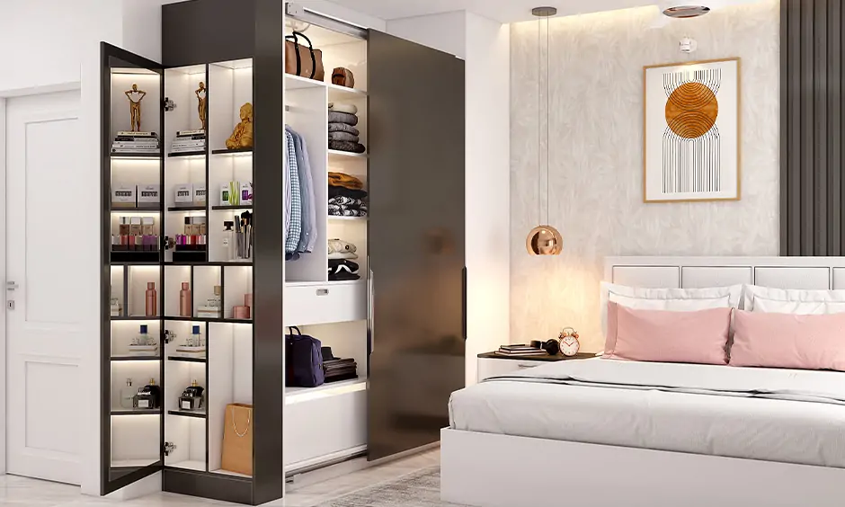 Modern multifunctional dresser furniture design which is hidden