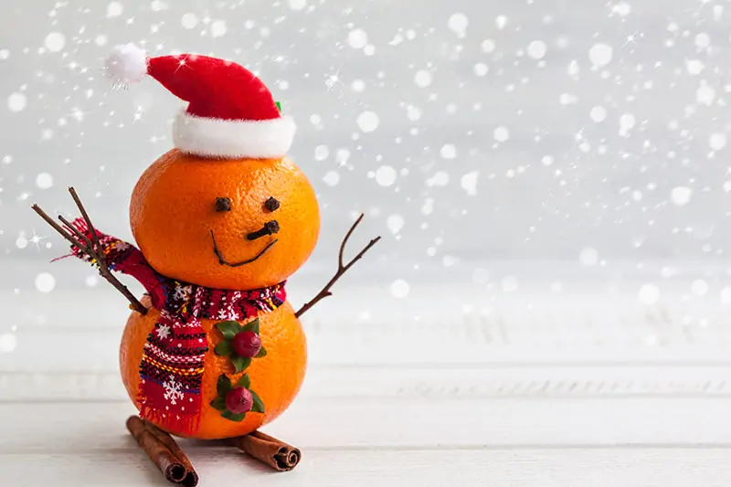 Diy tangerine santa christmas decoration for a cute look