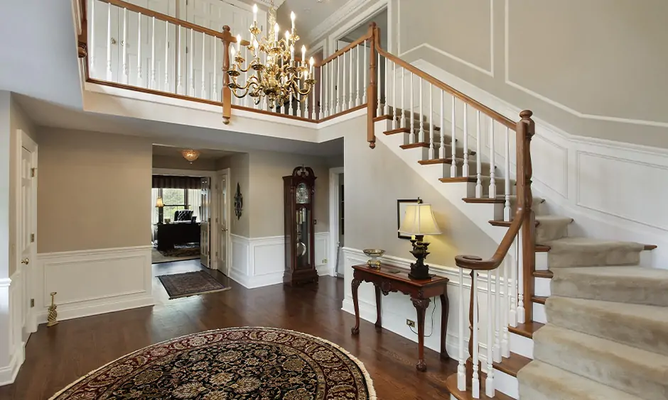 Hanging lights for staircase gold chandelier adds a unique piece of art to create a sense of intimate luxury