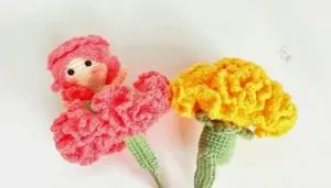 Amigurumi Çiçek Görünümlü Bebek Yapılışı 1