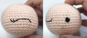 İğneyle Amigurumi Göz Nasıl İşlenir? 2