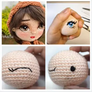 İğneyle Amigurumi Göz Nasıl İşlenir? 3