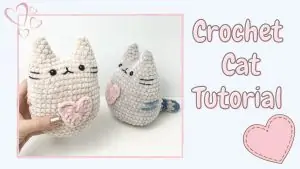 Kadife İple Kolay Amigurumi Kedi Yapılışı 1