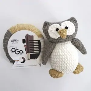 Kadife İpten amigurumi baykuş yapımı 1