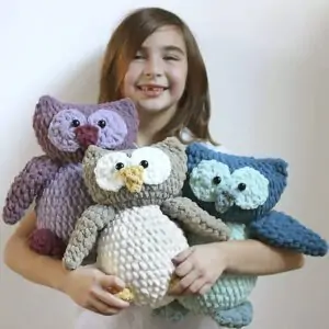 Kadife İpten amigurumi baykuş yapımı 2