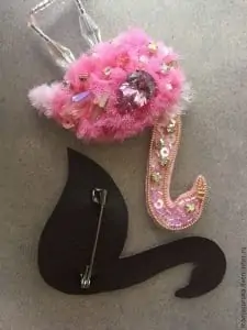 Keçeden flamingo yapımı 1