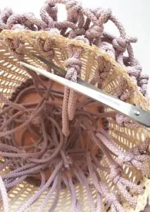 Makrome Rattan Çanta Yapımı 35