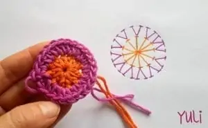 Mandala motifli battaniye yapımı 1