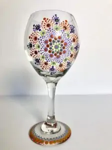 Mandala taş boyama 8