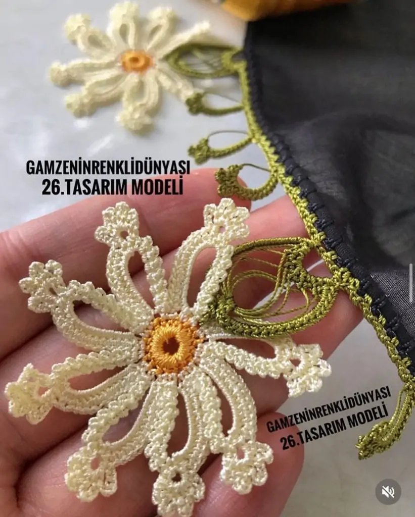 Tığ İşi Çiçek modelleri