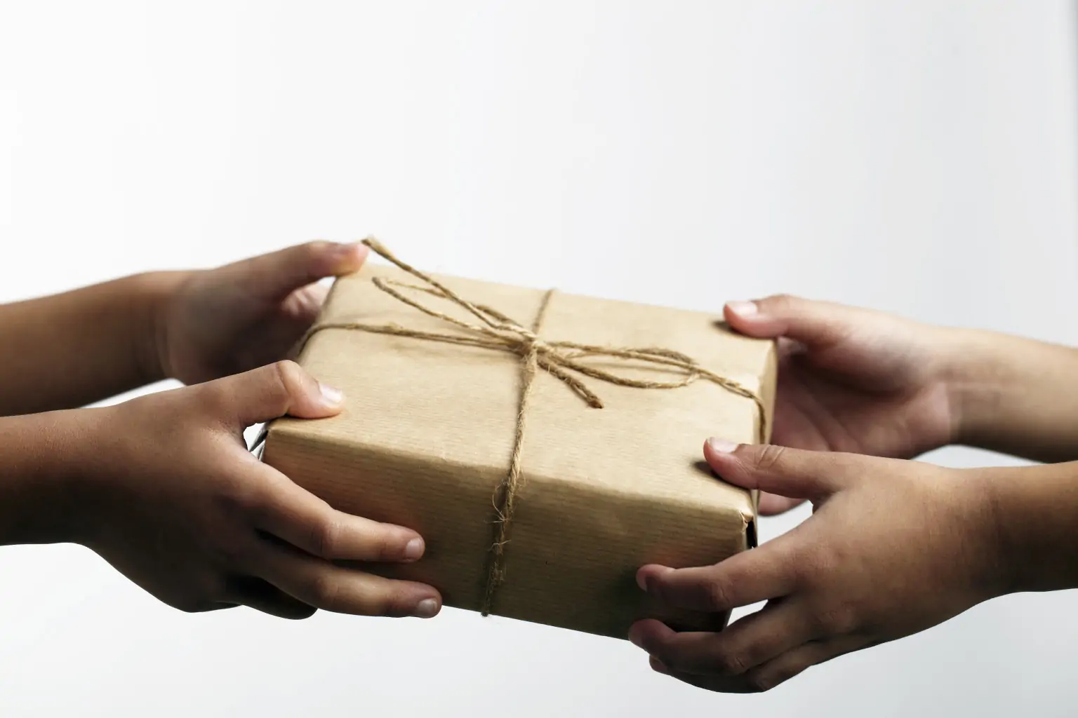 Hands holding gift