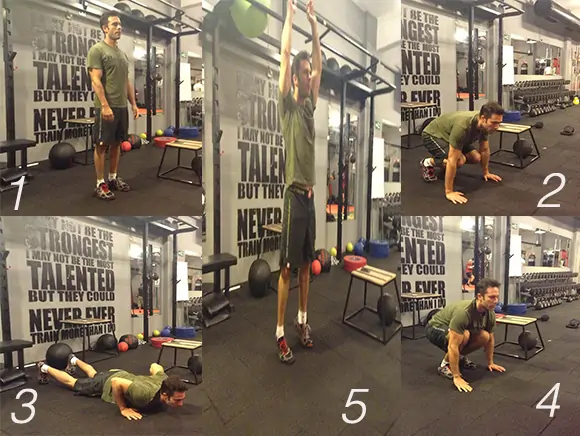 Burpees baris crossfit