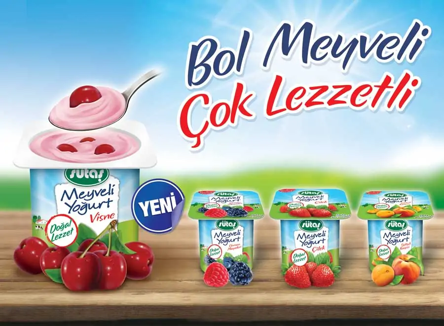 Sutas meyveli yogurt