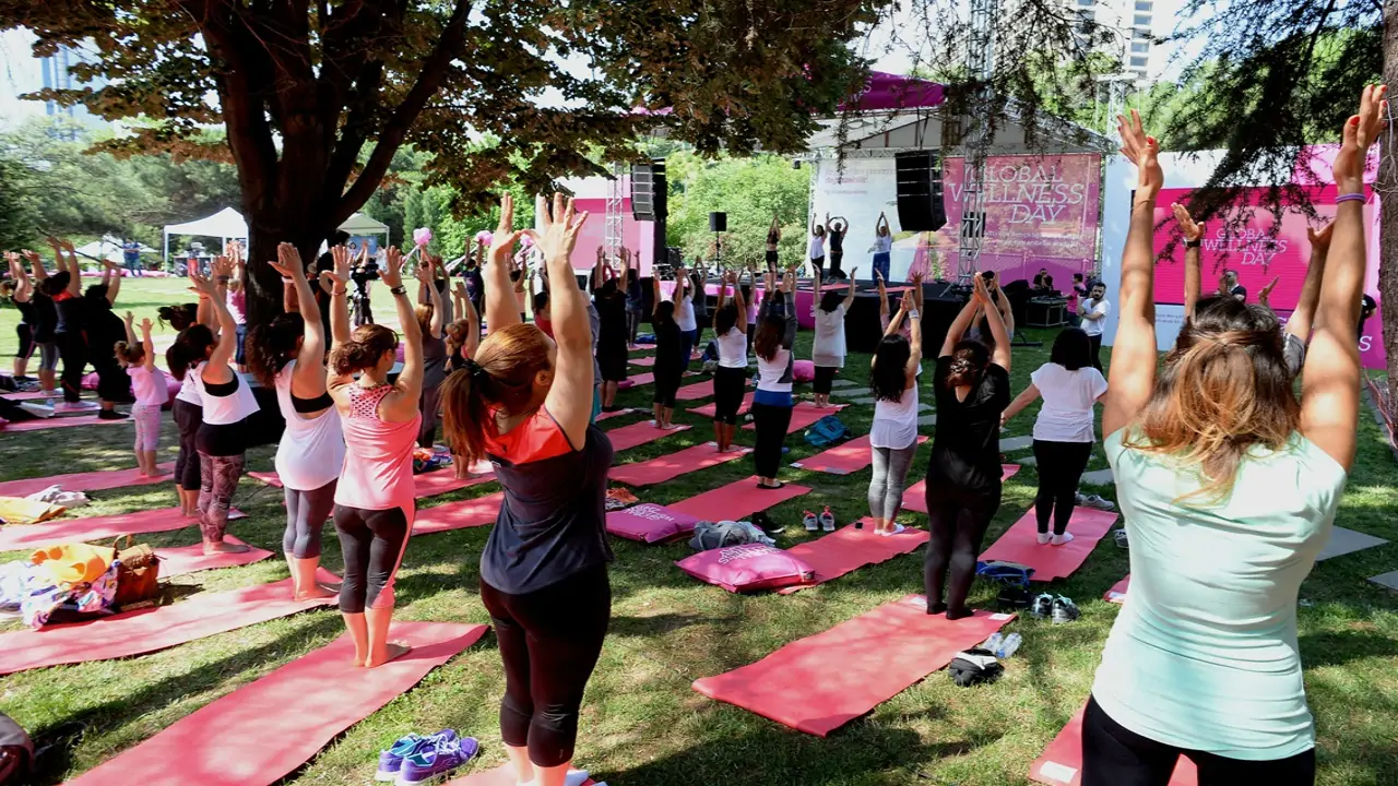 Yoga global wellness day