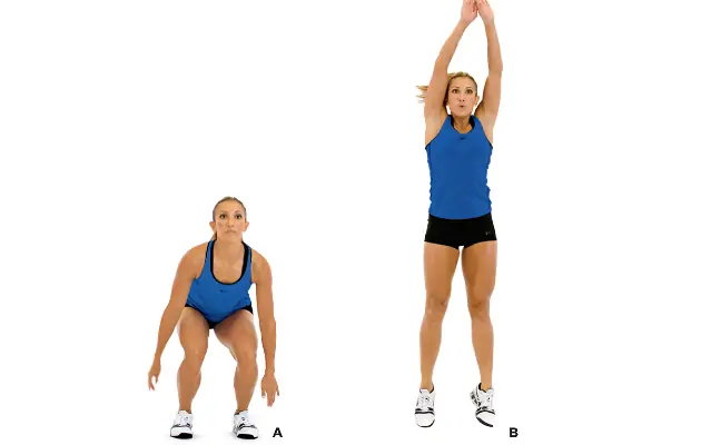 Zamanı olmayanlar için 15 dakikalık egzersiz önerileri Jump squat